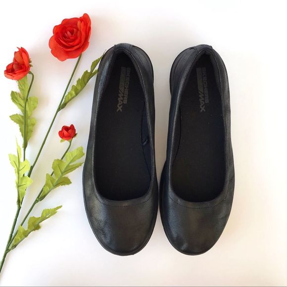 skechers leather flats